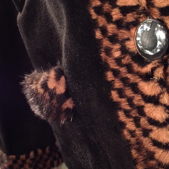 Genuine Reversible Mink Car Coat Sz 14 - Picture 4 of 6